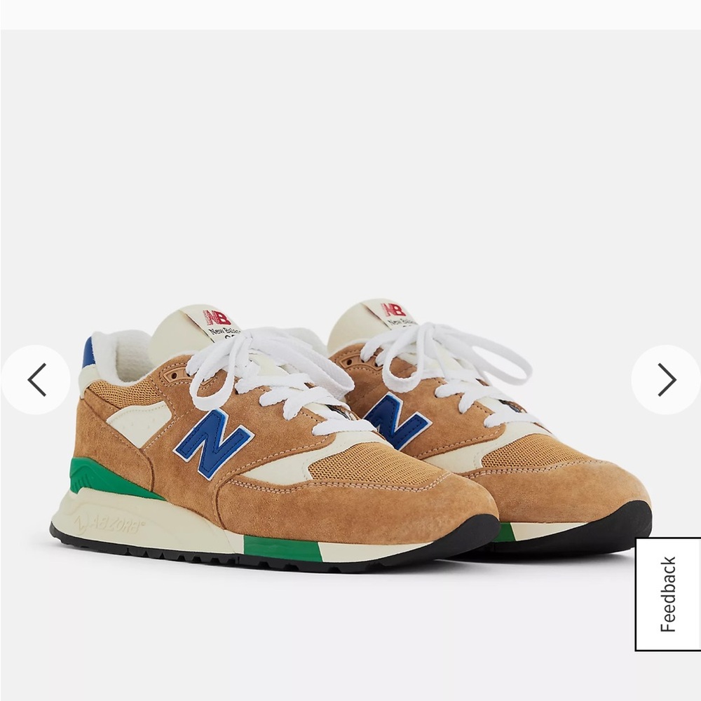 New Balance 998  Teddy Santis Orange/Royal rare great condition 8.5 men 10 women